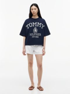 Crest Relaxed Oversized T-Shirt — Blue 2