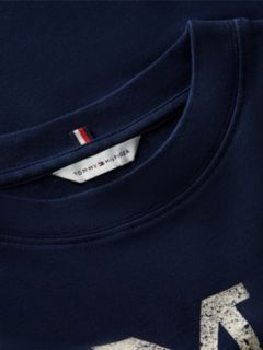 Crest Relaxed Oversized T-Shirt — Blue 6