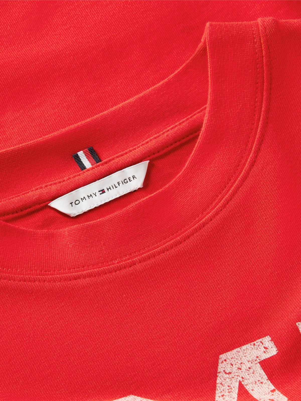 Crest Relaxed Oversized T-Shirt — Red