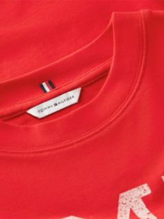 Crest Relaxed Oversized T-Shirt — Red 6