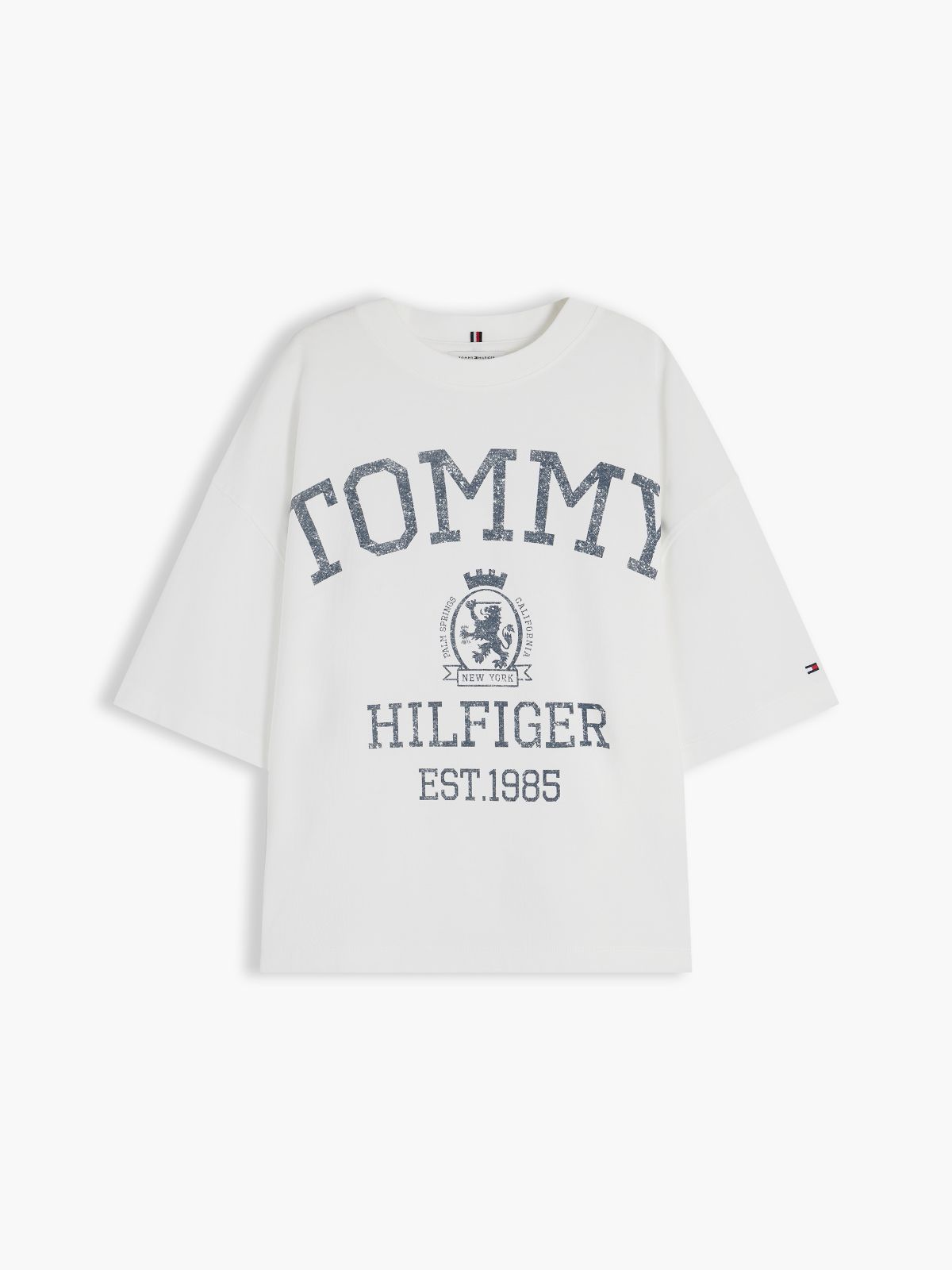Crest Relaxed Oversized T-Shirt — White