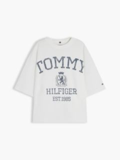 Crest Relaxed Oversized T-Shirt — White 5