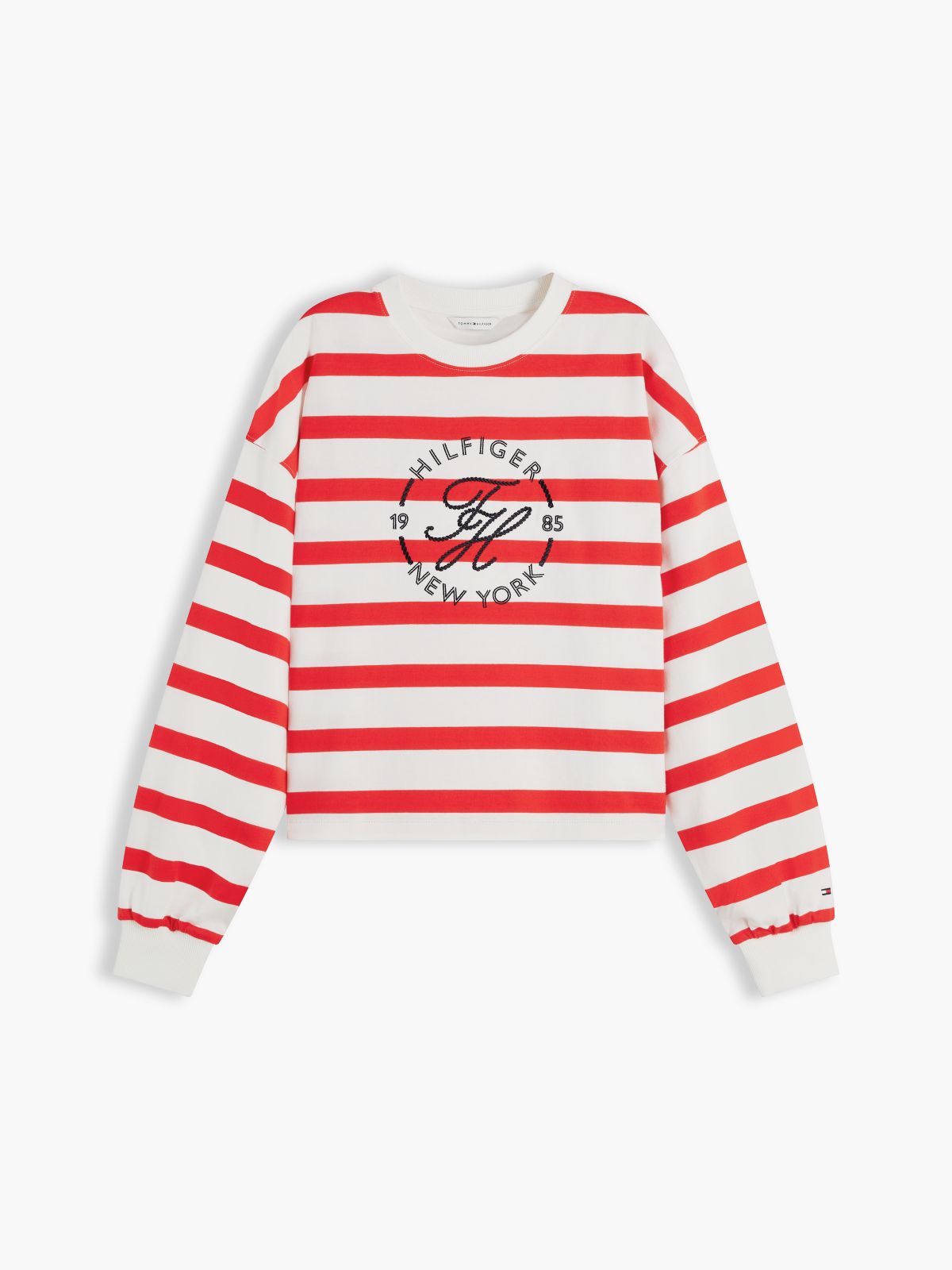 Logo Relaxed Crew Neck Sweatshirt — Multi