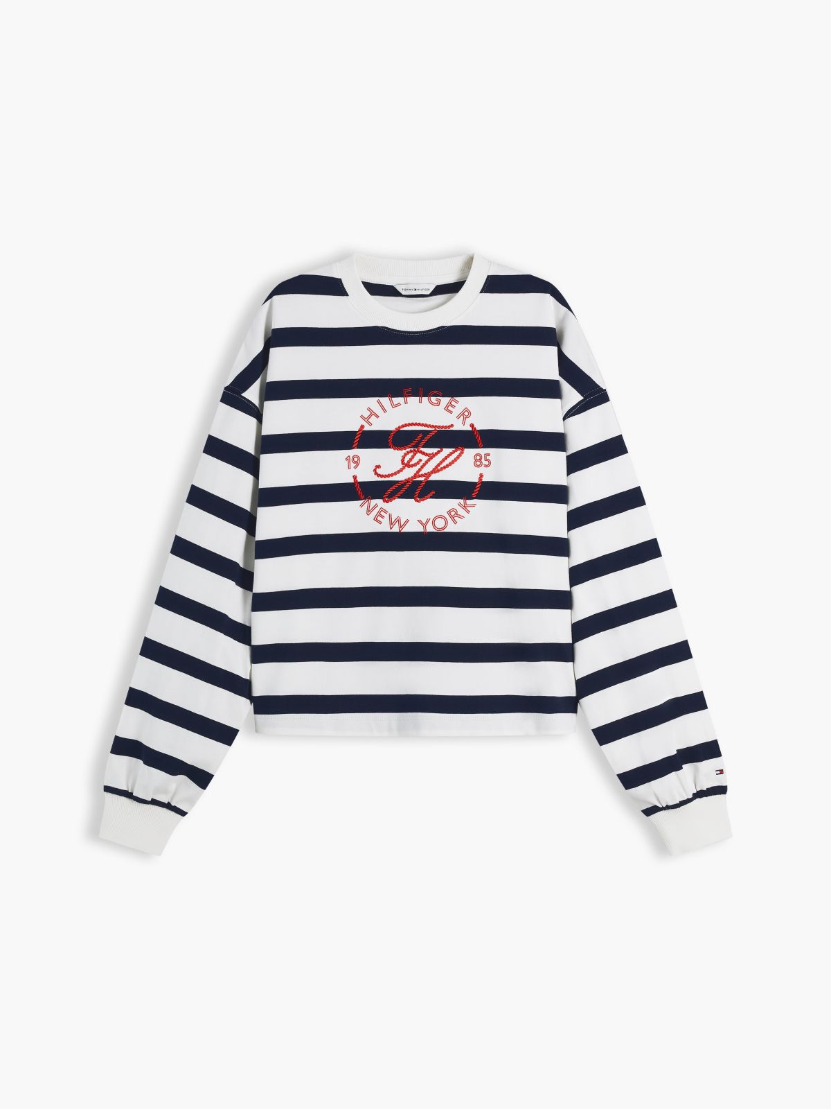 Logo Relaxed Crew Neck Sweatshirt — Multi
