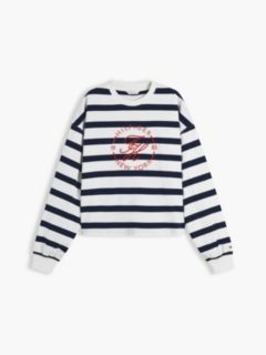 Logo Relaxed Crew Neck Sweatshirt — Multi 5