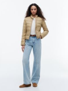 Slim Lightweight Packable Down Jacket — Beige 2