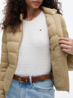 Slim Lightweight Packable Down Jacket — Beige 4
