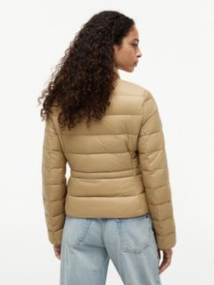 Slim Lightweight Packable Down Jacket — Beige 5