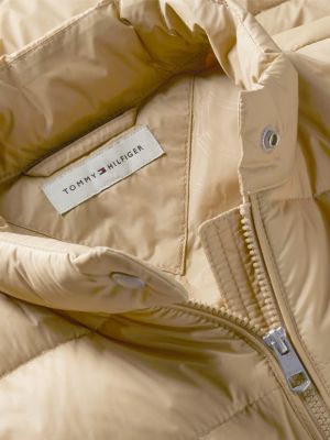 brown slim lightweight packable down jacket for women tommy hilfiger