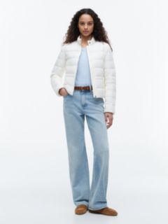 Slim Lightweight Packable Down Jacket — White 2