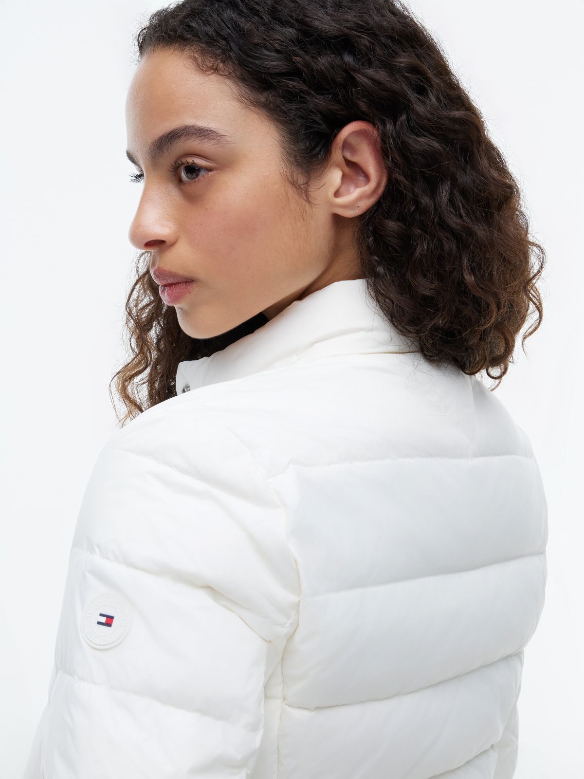 Slim Lightweight Packable Down Jacket — White