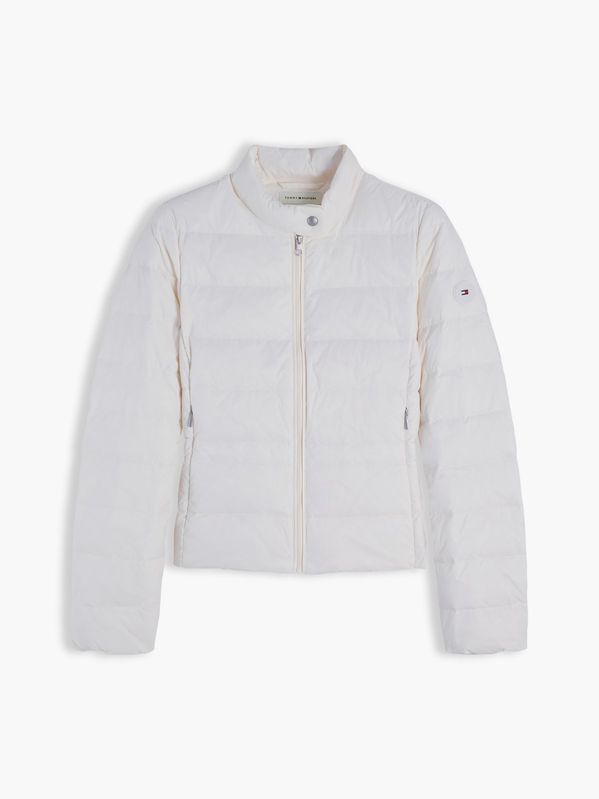 Slim Lightweight Packable Down Jacket — White