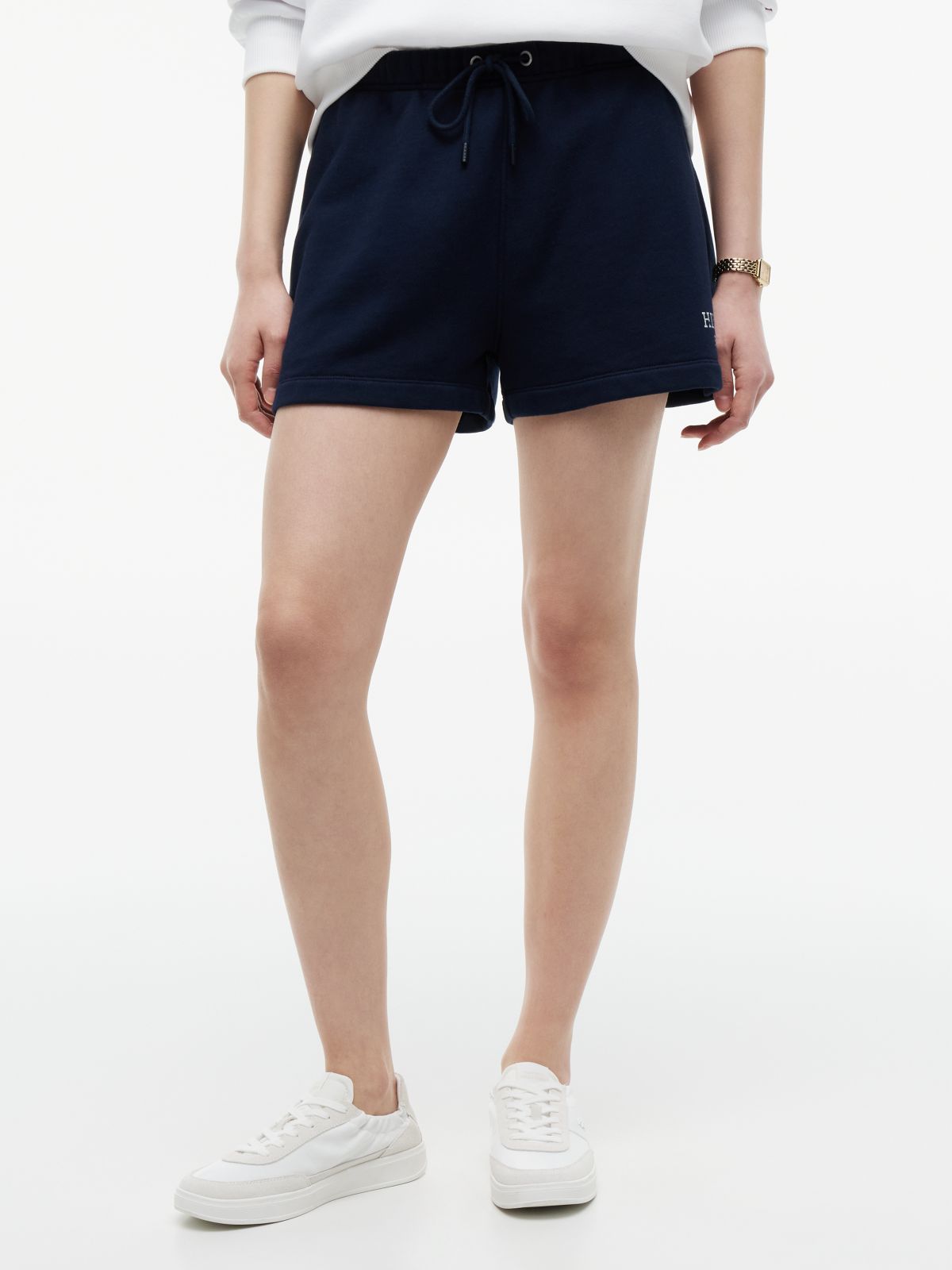 Logo Terry Sweat Shorts — Blue