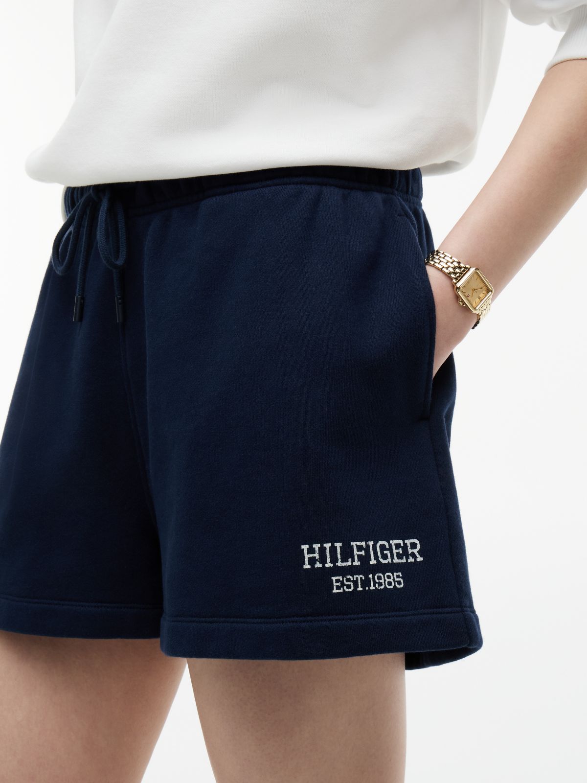Logo Terry Sweat Shorts — Blue