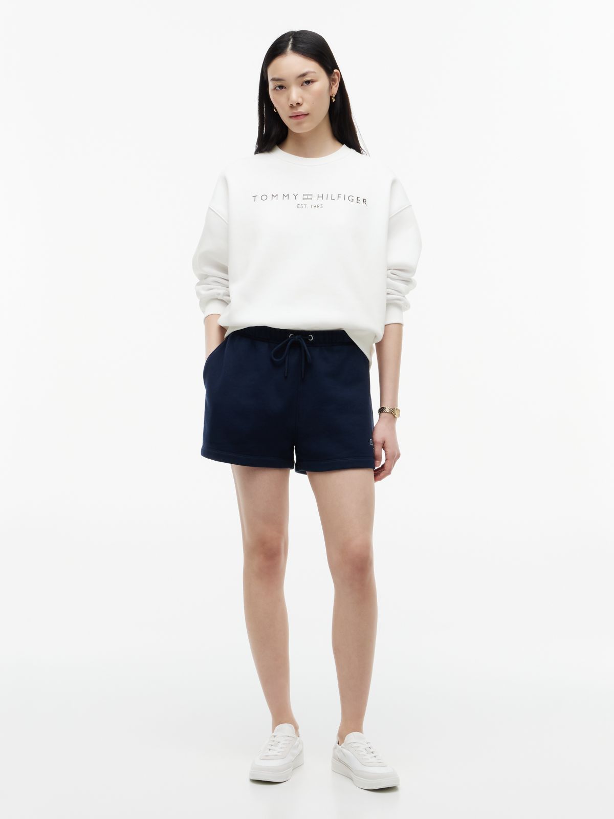 Logo Terry Sweat Shorts — Blue