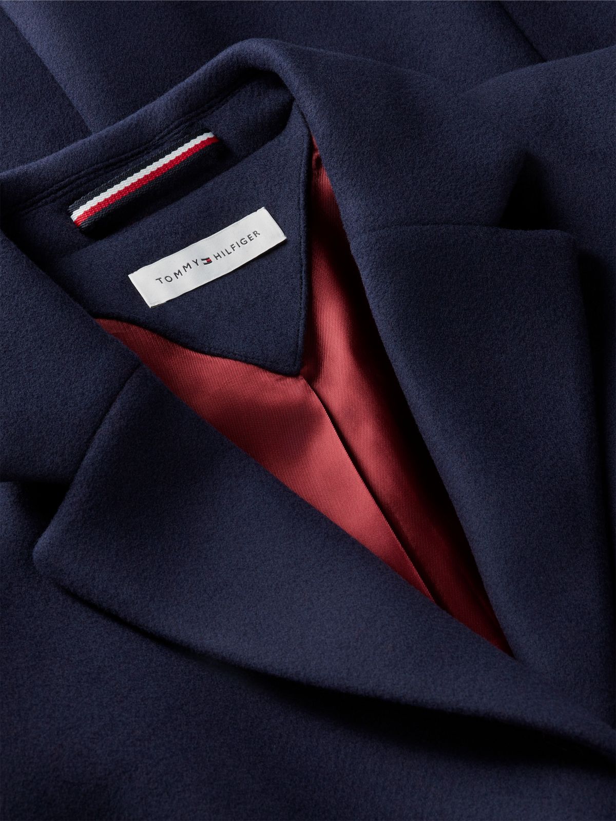 Manteco Wool Blend Slim Single Breasted Coat — Blue