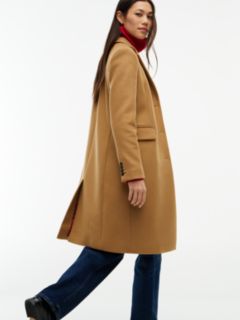 Manteco Wool Blend Slim Single Breasted Coat — Brown 4