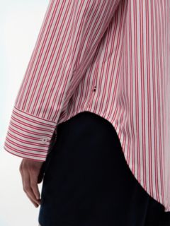 Oversized Fit Flag Embroidery Poplin Shirt — Multi 3