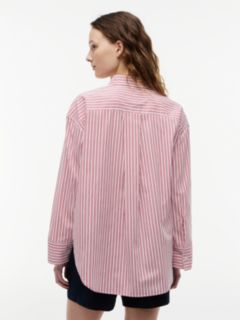Oversized Fit Flag Embroidery Poplin Shirt — Multi 4