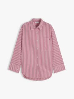 Oversized Fit Flag Embroidery Poplin Shirt — Multi 5