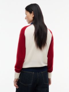 Relaxed Quarter-Zip Jumper With Cashmere — White 4