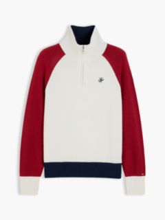 Relaxed Quarter-Zip Jumper With Cashmere — White 5