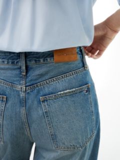 Quinn Mid Rise Barrel Faded Jeans — Denim 4