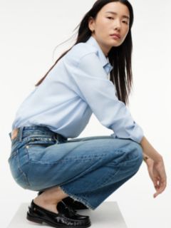 Quinn Mid Rise Barrel Faded Jeans — Denim 5