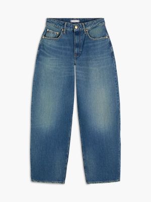 denim quinn mid rise barrel faded jeans for women tommy hilfiger