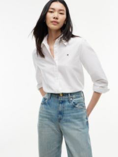 Sarah High Rise Straight Faded Jeans — Blue 4