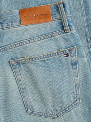 niebieski proste jeansy sarah z wysokim stanem dla kobiety - tommy hilfiger