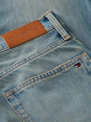 niebieski proste jeansy sarah z wysokim stanem dla kobiety - tommy hilfiger