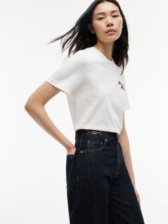 Jackie High Rise Tapered Ankle Jeans — Blue 5
