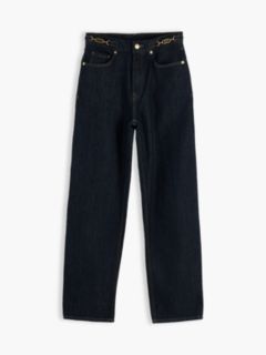Jackie High Rise Tapered Ankle Jeans — Blue 7
