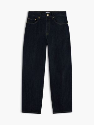 blue quinn mid rise barrel jeans for women tommy hilfiger