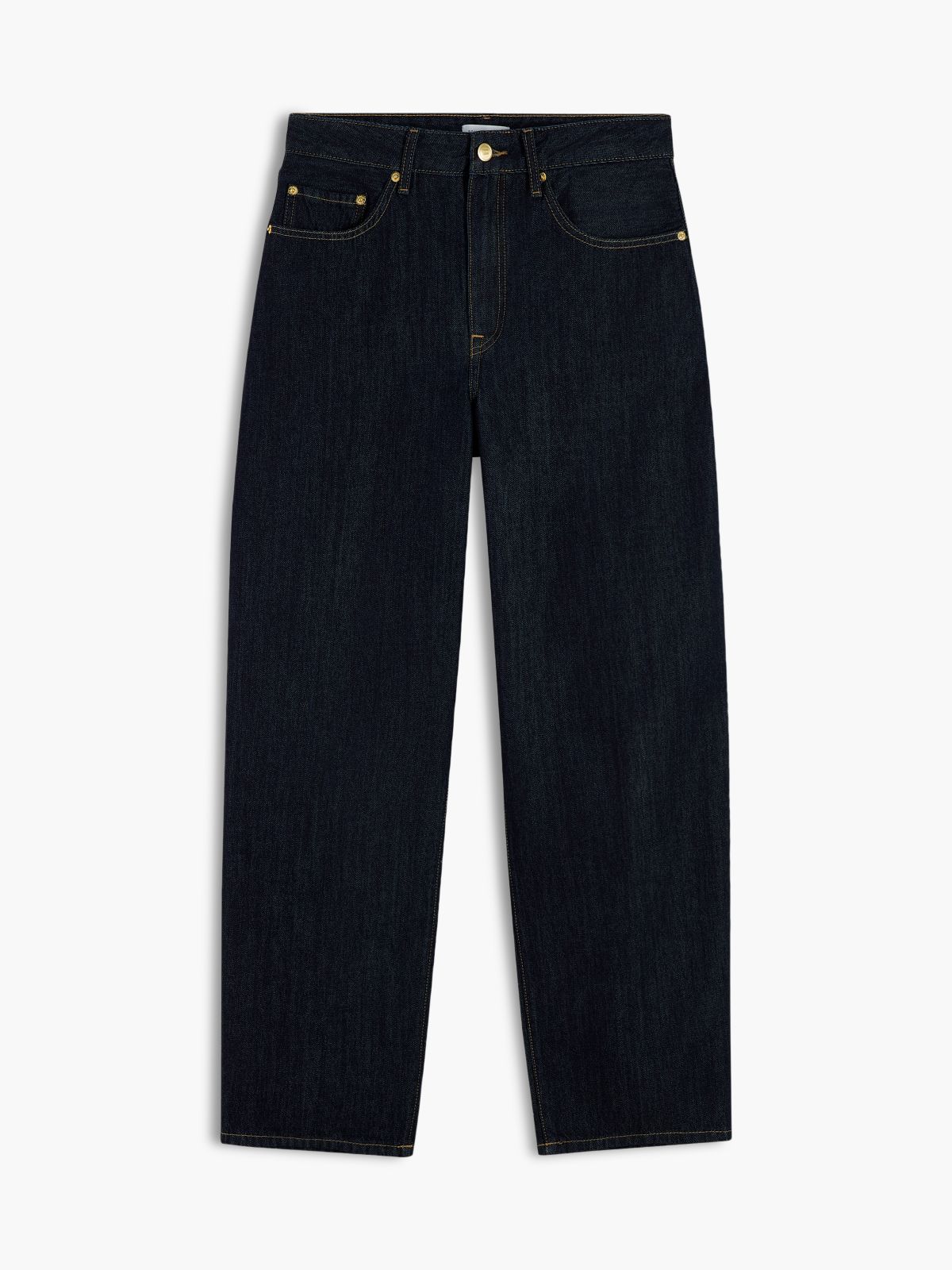 Quinn Mid Rise Barrel Jeans — Blue