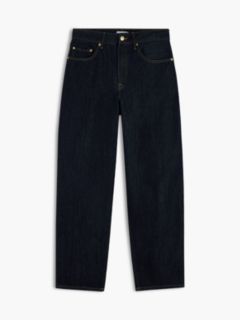 Quinn Mid Rise Barrel Jeans — Blue 7