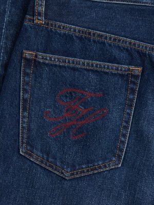 blue sarah high rise straight faded jeans for women tommy hilfiger