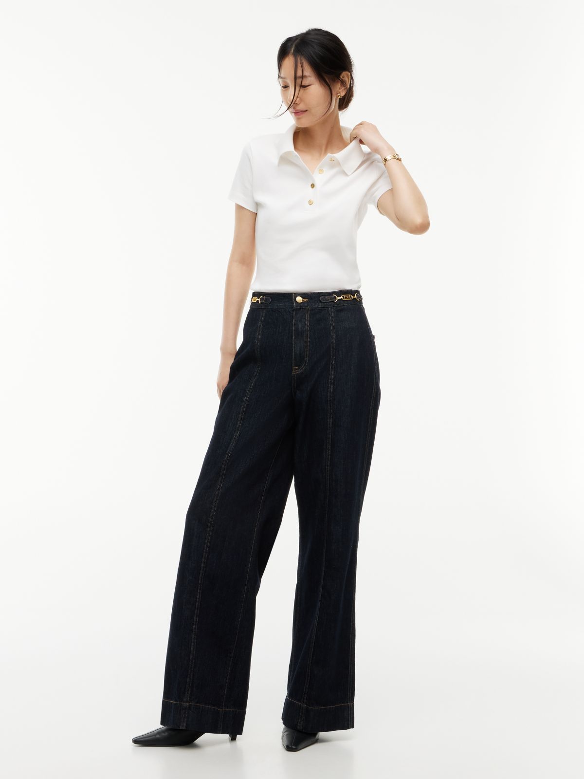Indie High Rise Wide Jeans — Blue