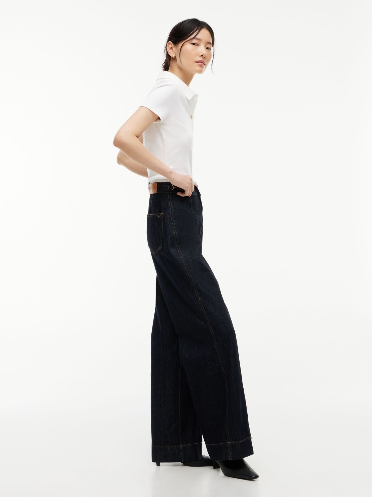 Indie High Rise Wide Jeans — Blue