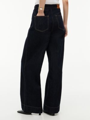 blue indie high rise wide jeans for women tommy hilfiger