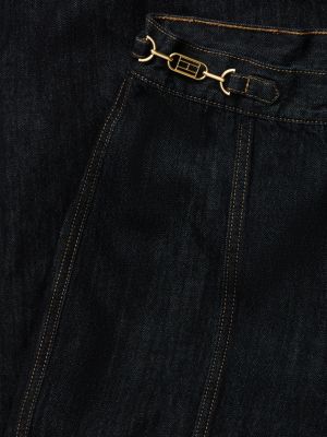 blue indie high rise wide jeans for women tommy hilfiger