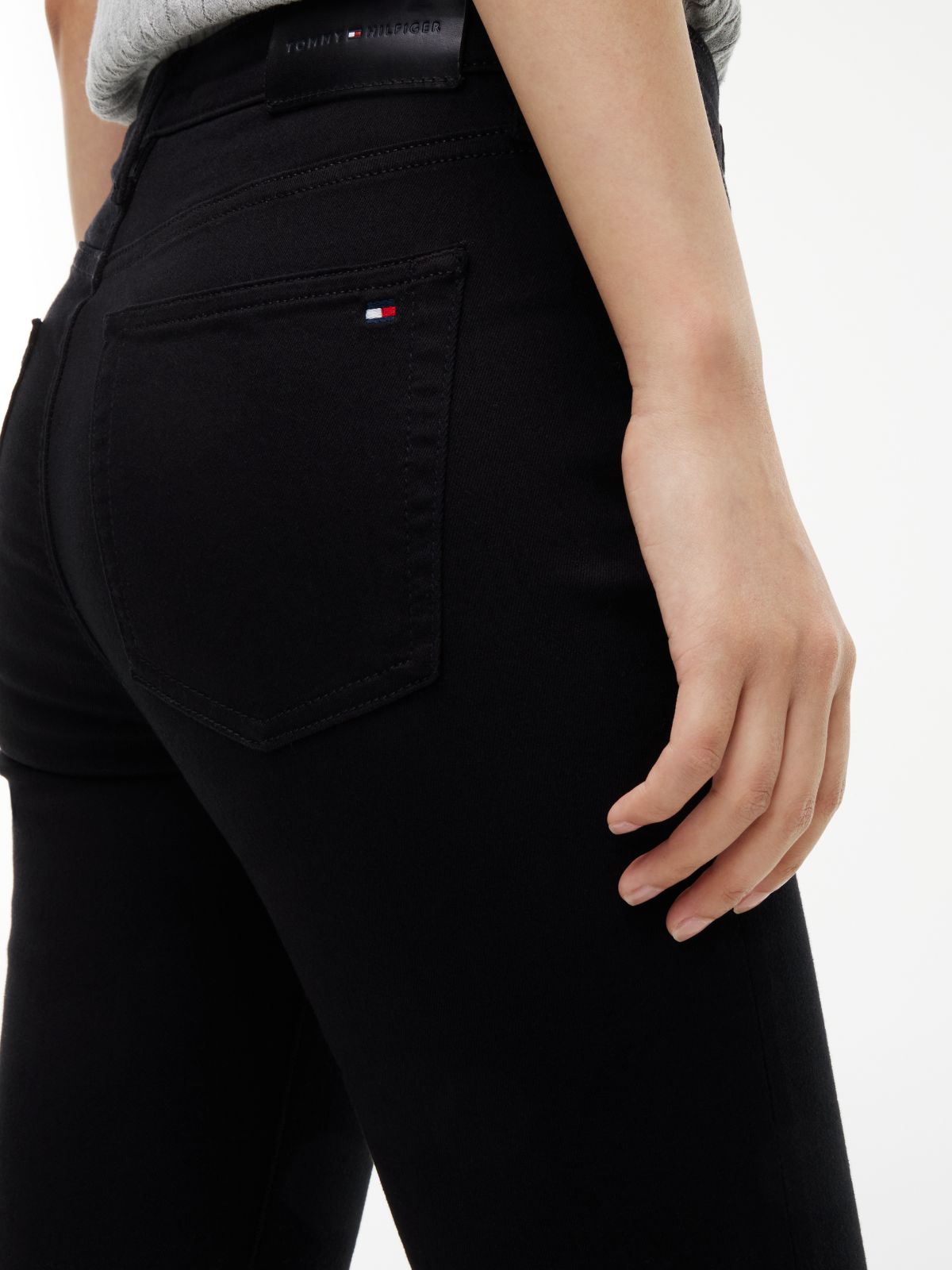 Como Mid Rise Skinny Black Jeans — Denim