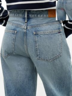 Nola Low Rise Straight Faded Jeans — Blue 4