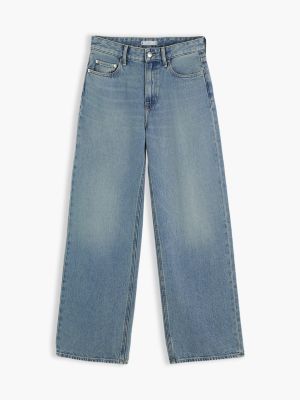 blue nola low rise straight faded jeans for women tommy hilfiger