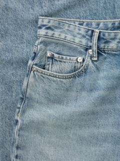 Nola Low Rise Straight Faded Jeans — Blue 8