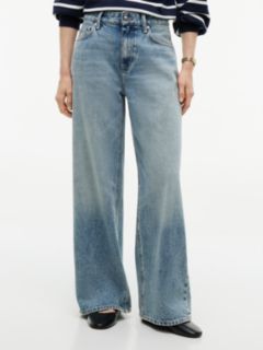 Nola Low Rise Straight Faded Jeans — Blue 1