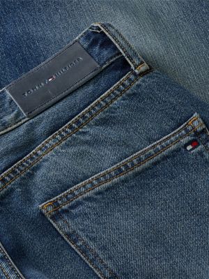 blue jackie high rise tapered horsebit ankle jeans for women tommy hilfiger
