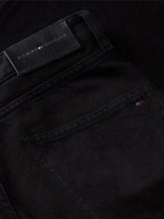 Jackie High Rise Tapered Black Ankle Jeans — Black 9