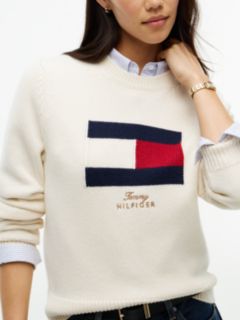 Flag Logo Embroidery Jumper With Cashmere — Yellow 3